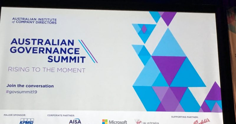 AICD Australian Governance Summit screen