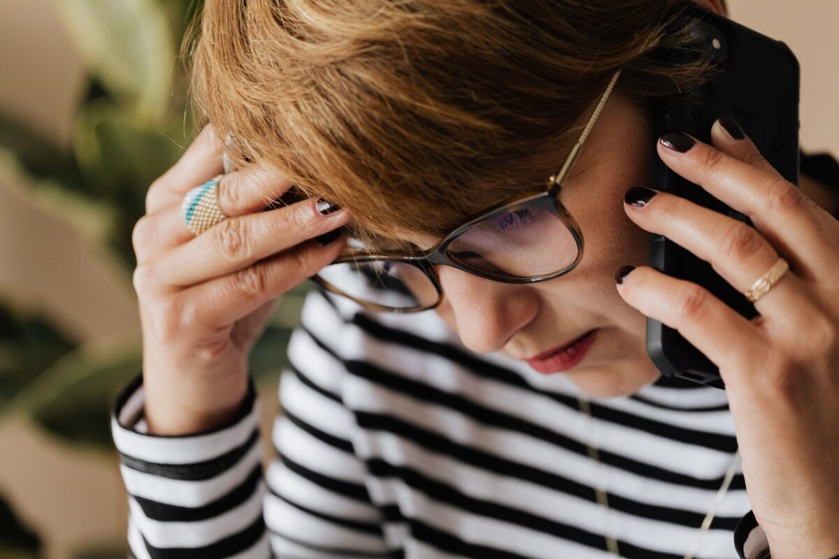 stressed woman